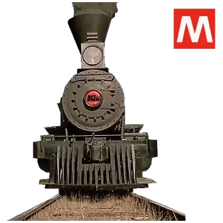 🚇 train, locomotive, steam engine, railroad, transportation telegram sticker