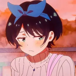 😒 Ruka Sarashina Rent-A-Girlfriend Anime, Ragazza, Carina, Ruka Sarashina, Rent-A-Girlfriend telegram sticker