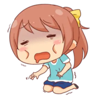 😓 アニメ, 悲しい, 疲れた, 病気, 漫画, 怒り, 疲労困憊 telegram sticker