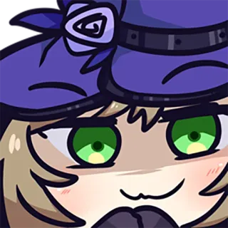 😗 อนิเมะ, น่ารัก, ผู้หญิง, แม่มด, การ์ตูน, สติกเกอร์, ภาพประกอบ telegram sticker
