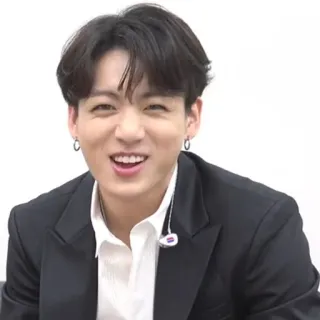 🧷 Jungkook kpop, cantante, retrato, sonriendo, música, ídolo telegram sticker