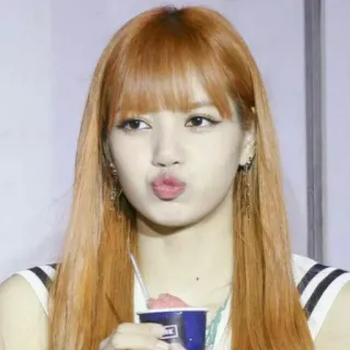 💖 Lisa kpop, idol, piosenkarz, celebryta, portret telegram sticker