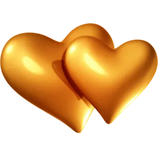💛 сердце, любовь, золотой, свадьба, день святого валентина telegram sticker