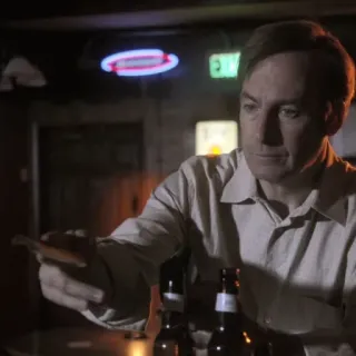 ⚖️ Saul Goodman Breaking Bad lawyer, cigarette, bar, better call saul, alcohol telegram sticker