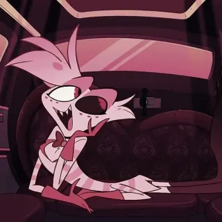 💝 Angel Dust Hazbin Hotel Cartone animato, Animato, Personaggio, Demone, Ragno, Hazbin Hotel, Angel Dust telegram sticker