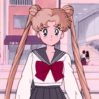 😮 Sailor Moon anime, cartoon, sailor moon, manga, girl, school uniform telegram sticker