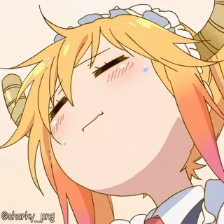😨 Tohru Miss Kobayashi's Dragon Maid shorly_png telegram sticker