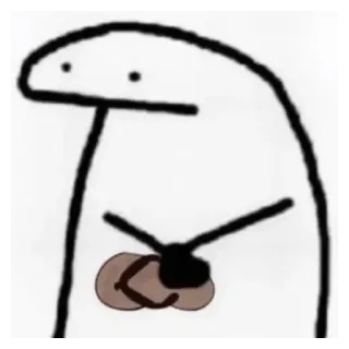 💟 Meme, Personagem, Desenho animado, Engraçado, Boneco palito whatsapp sticker