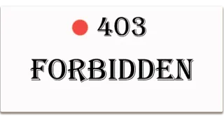 👮 403 FORBIDDEN verboden, 403, foutmelding telegram sticker
