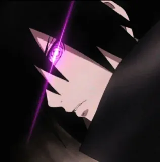 🀄️ Sasuke Uchiha Naruto Аниме, Манга, Саске, Учиха, Наруто, Глаз telegram sticker