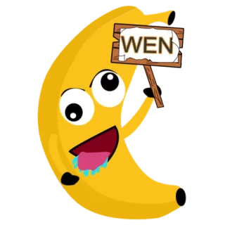 🤷‍♂️ WEN Meme, Cuándo, Esperando, Pregunta, Amarillo, Dibujo animado, Humor telegram sticker