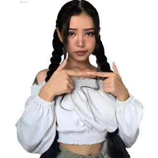🥵 femme, fille, pose, visage, sourire telegram sticker