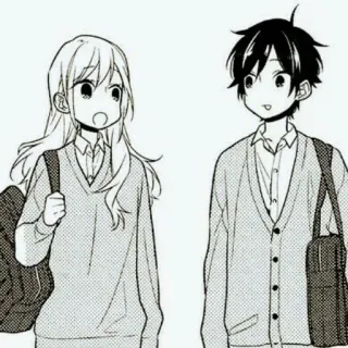 🕸 Anime, Manga, Escuela, Pareja, Uniformes, Personajes telegram sticker