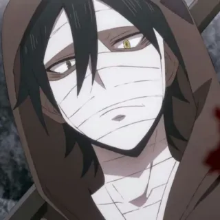 🖤 Isaac Foster Angels of Death Anime, Karakter, Isaac Foster, Angels of Death, Horor, Perban telegram sticker