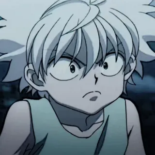 ⚽️ Killua Zoldyck Hunter x Hunter Аниме, Манга, Киллуа, Киллуа Золдик, Hunter x Hunter, Мультфильм telegram sticker