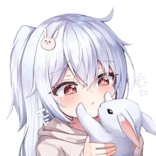 💞 むにす Anime Mädchen, süß, kawaii, Hase, Anime, Manga telegram sticker