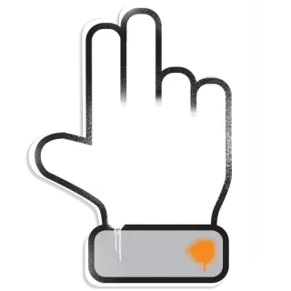 ✌ jari tengah, kasar, menyinggung, gestur, tangan whatsapp sticker