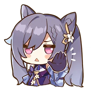 ⚡ Keqing Genshin Impact keqing, genshin impact, anime, character, video game, sticker telegram sticker