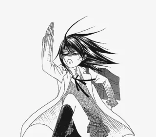 🏃‍♀ Anime, Mangá, Garota, Brava, Ilustração, Desenho, Desenho animado whatsapp sticker