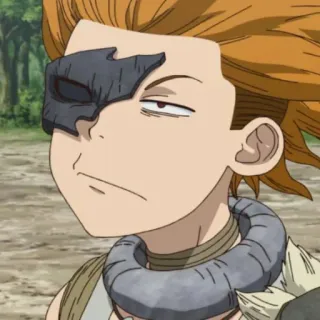 😾 Yo Uei Dr. Stone anime, Dr. Stone, character, Yo Uei telegram sticker