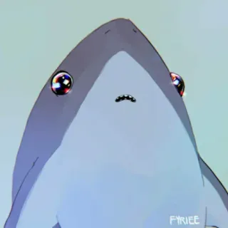 🦈 shark, cute, animal, cartoon whatsapp sticker