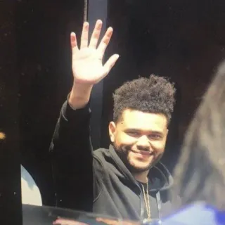 👋 The Weeknd singer, musician, celebrity, waving telegram sticker