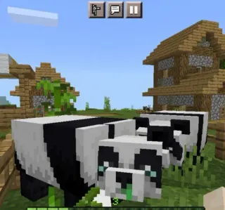 🐾 Minecraft Minecraft, Panda, Video game, Binatang telegram sticker