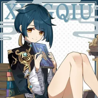 📎 Xingqiu XINGQIU Anime, Personaggio, Genshin Impact, Xingqiu, Videogioco whatsapp sticker