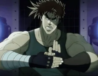 😖 Joseph Joestar JoJo's Bizarre Adventure anime, manga, fighting, joseph, jojo telegram sticker