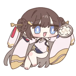 😋 chibi, cute, anime, manga telegram sticker