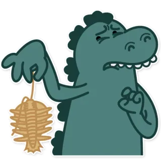 😖 dinosaur, dragon, lantern, cute, cartoon telegram sticker