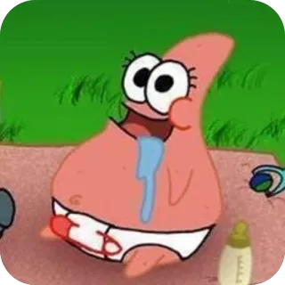 🫥 Patrick Star SpongeBob SquarePants telegram sticker