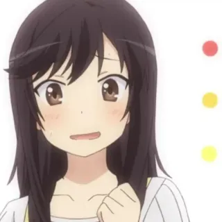 🌈 Anime, Mädchen, Süß, Cartoon, Manga, Charakter, Brünette whatsapp sticker