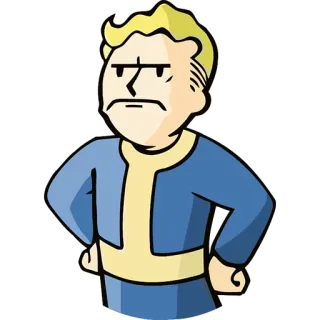 👆 Vault Boy Fallout fallout, vault boy, videospiel, aufkleber telegram sticker