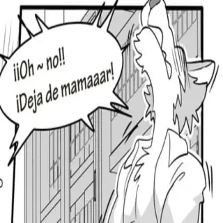 😤 ¡¡Oh ~ no!!
¡Deja de mamaaar! animal, wolf, text bubble, shout, manga whatsapp sticker