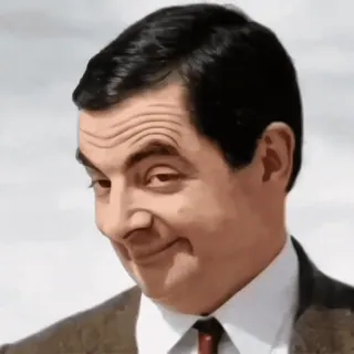 😏 Mr. Bean Mr. Bean, drôle, comédie, personnage, série télé telegram sticker