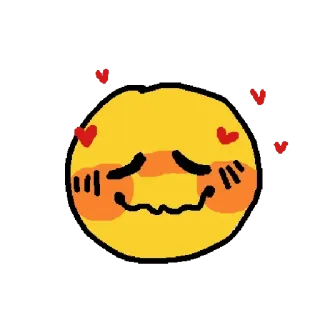 ☺ Emoji, Amour, Coeurs, Mignon, Rougir, Expression telegram sticker