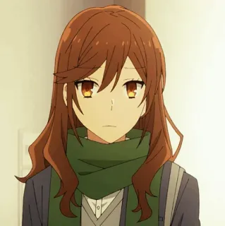 🍁 Hori Kyouko Horimiya 애니메이션, 만화, 호리미야, 호리 쿄코, 캐릭터, 인물 사진 telegram sticker