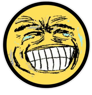 😭 Mem, Emotikon, Śmiech, Śmieszne, Internet, Humor, Twarz, Emoji telegram sticker
