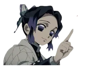🎭 Shinobu Kocho Demon Slayer anime, demon slayer, shinobu kocho, character whatsapp sticker