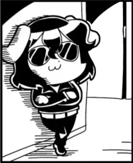 😎 anime, manga, cartoon, character, sunglasses, cool telegram sticker