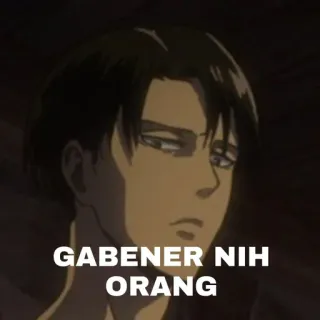 📎 GABENER NIH ORANG Anime, Ritratto, Cartone animato whatsapp sticker