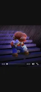 🌟 Mario video game, mario, sad, rain telegram sticker