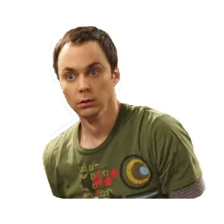 😯 Sheldon Cooper The Big Bang Theory tv, sitcom, nerd, geek, character telegram sticker