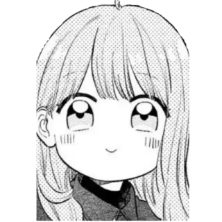 🙂 anime, manga, cartoon, girl, cute, portrait telegram sticker