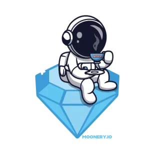 💎 астронавт, бриллиант, кофе, космос, мультфильм, милый, каваий telegram sticker
