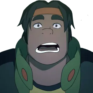 😱 Hunk Voltron: Legendary Defender Красавчик, Вольтрон, Voltron: Legendary Defender, в шоке, удивлен, Мультфильм telegram sticker