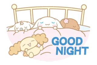 😴 GOOD NIGHT cute, animals, sleeping, good night, adorable telegram sticker