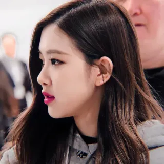 🍐 mujer, retrato, perfil, cara, persona, coreana, asiática telegram sticker