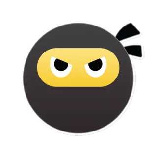 👿 ninja Ninja, Pegatina, Dibujo animado telegram sticker